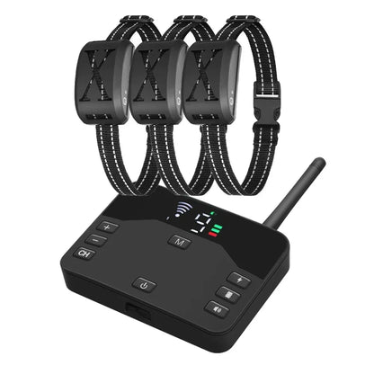 Wireless Pet Containment System & Training Collar | Adjustable Vibration & Static Shock | Safe, Rechargeable, Waterproof
