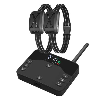 Wireless Pet Containment System & Training Collar | Adjustable Vibration & Static Shock | Safe, Rechargeable, Waterproof