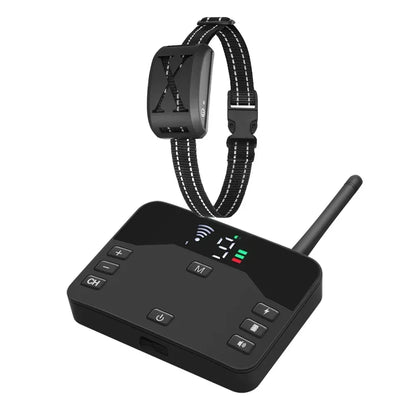 Wireless Pet Containment System & Training Collar | Adjustable Vibration & Static Shock | Safe, Rechargeable, Waterproof